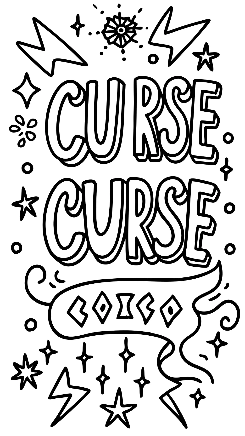 printable curse word coloring pages